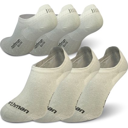 Merino multisport ponožky NORTHMAN Mini Ultralight 3-pack šedá (Velikost 42-44)
