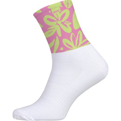 Cyklistické ponožky ELEVEN Cuba Fiesta Neon 03 (Velikost L (42-44))