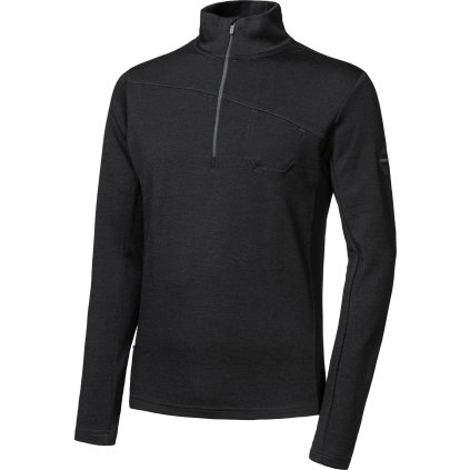 Pánská merino mikina SENSOR Merino Extreme Up černá (Velikost XXL, Barva černá)
