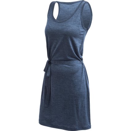 Dámské funkční šaty SENSOR Merino lite modré (Velikost XL, Barva modrá)