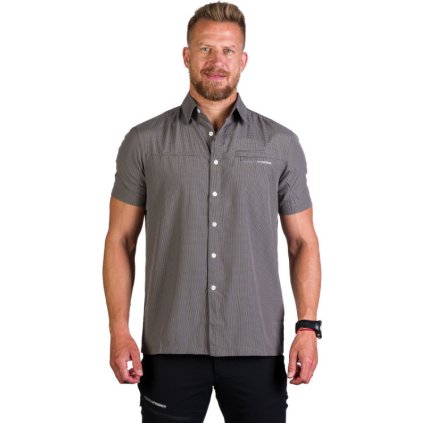 Pánská outdoorová košile NORTHFINDER Terrence šedá (VELIKOST XL)