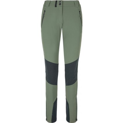 Dámské outdoorové kalhoty KILPI Nuuk-w khaki (Velikost 36)