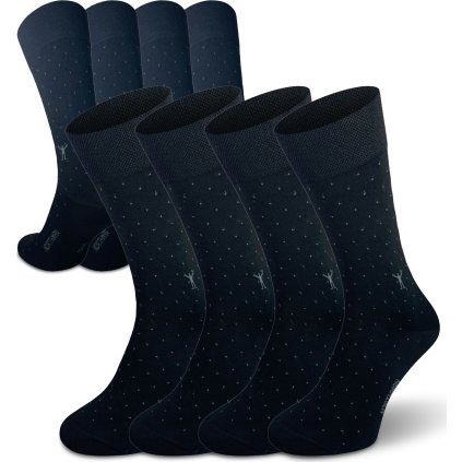Ponožky NORTHMAN Lucca Mercerized 4-pack černá (Velikost 42-44)