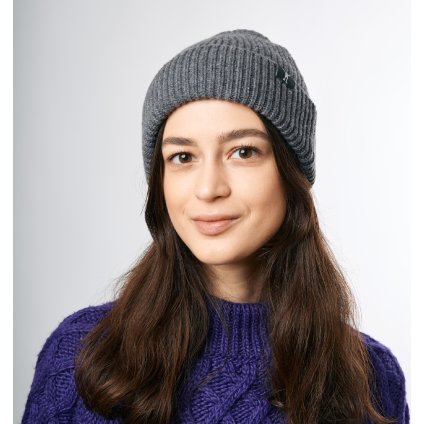 Merino beanie NORTHMAN 1:1 šedá (Barva Tmavě šedá)