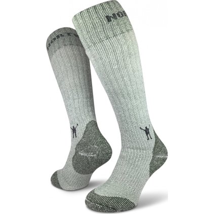Turistické merino ponožky NORTHMAN Hunting zelené (Velikost 42-44)