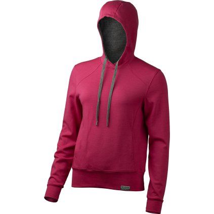 Dámská merino mikina LASTING Wesia růžová (Velikost L)