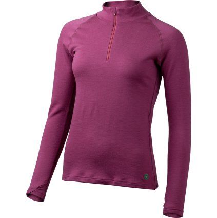 Dámská merino mikina LASTING Laura růžová (Velikost S)