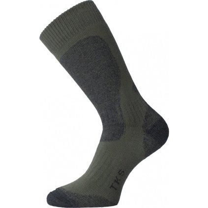 Unisex funkční ponožky LASTING TKS zelené (Velikost S)