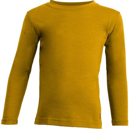 Dětské merino triko LASTING Lony žluté (Velikost 120)