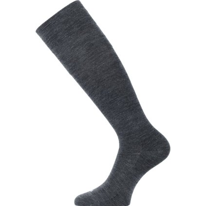 Unisex merino lyžařské podkolenky LASTING FWK šedé (Velikost S)