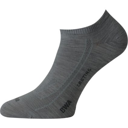 Unisex merino ponožky LASTING BWA šedé (Velikost M)