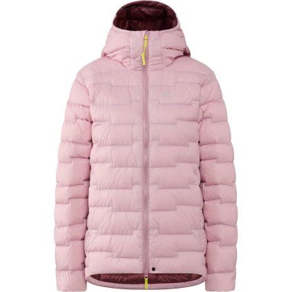 Dámská péřová bunda Haglöfs ROC Flash Down hood - růžová (Velikost XS)
