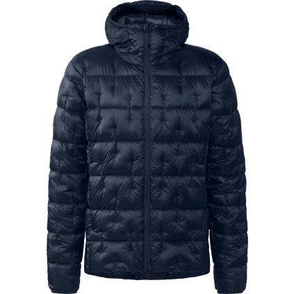 Pánská péřová bunda Haglöfs Hede Down Hood - tmavě modrá (Velikost S)