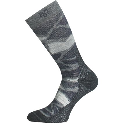 Unisex merino ponožky LASTING WLJ šedé (Velikost XL)