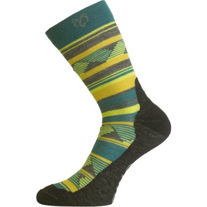 Unisex merino ponožky LASTING WLI zelené (Velikost M)