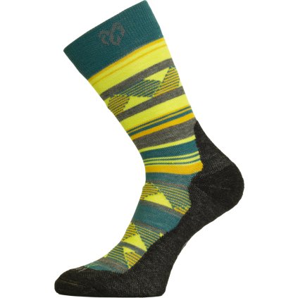 Unisex merino ponožky LASTING WLI zelené (Velikost S)