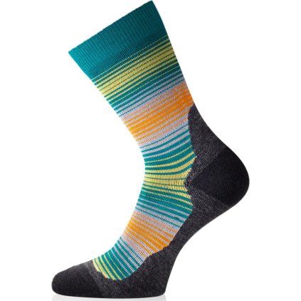 Unisex merino ponožky LASTING WLG zelené (Velikost (46-49) XL)