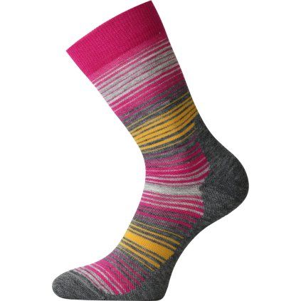 Unisex merino ponožky LASTING WLG růžové (Velikost S)