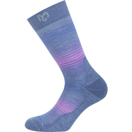 Unisex merino ponožky LASTING WLG fialové (Velikost S)