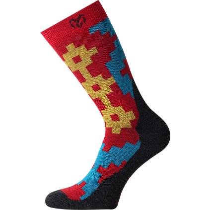 Unisex merino ponožky LASTING WHP červené (Velikost S)