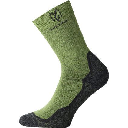 Unisex merino ponožky LASTING WHI zelené (Velikost S)