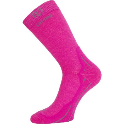 Unisex merino ponožky LASTING WHI růžové (Velikost S)