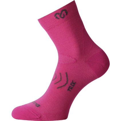 Unisex merino ponožky LASTING TNW růžové (Velikost S)