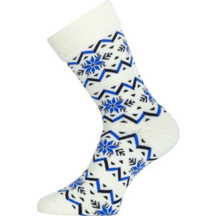 Unisex merino ponožky LASTING HMN bílé (Velikost S)