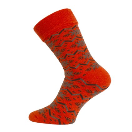 Unisex merino ponožky LASTING HMN červené (Velikost S)