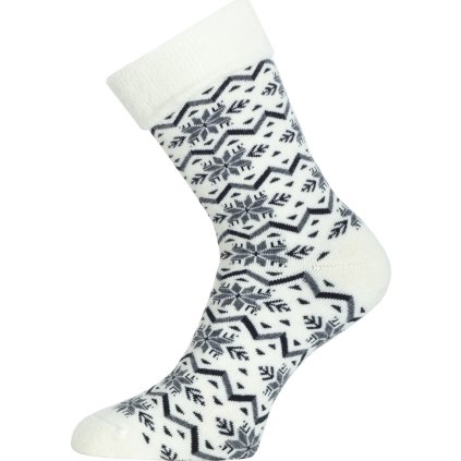 Unisex merino ponožky LASTING HMN bílé (Velikost S)