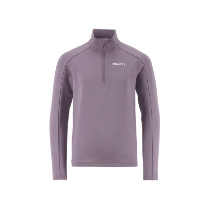 Dětský funkční polorolák CRAFT Gain Midlayer juniorský - fialová (Velikost 134)