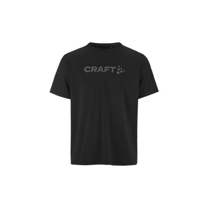 Pánské funkční triko CRAFT Essence Logo 2 pánské - černá (Velikost XS)