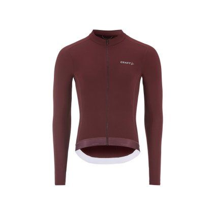 Pánský cyklodres CRAFT Endur Training LS - červená (Velikost S)