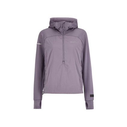 Dámská bunda CRAFT SubZ Light Hood Sweater - fialová (Velikost XS)