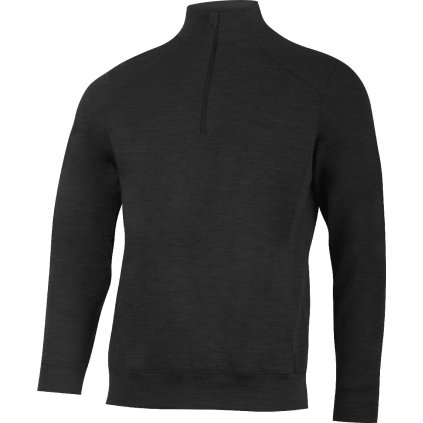 Pánská merino mikina LASTING Amir černá (Velikost S)