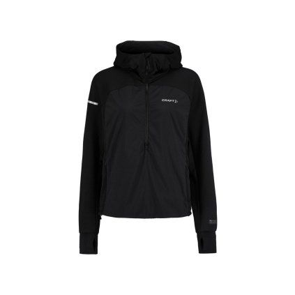 Dámská bunda CRAFT SubZ Light Hood Sweater - černá (Velikost XS)