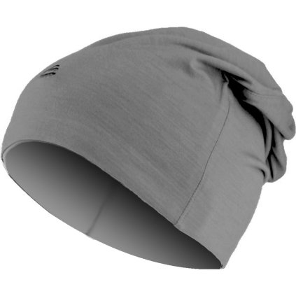 Unisex merino čepice LASTING Boly šedá (Velikost S/M)
