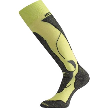 Unisex merino lyžařské podkolenky LASTING STW zelené (Velikost M)
