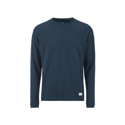 Pánské funkční triko CRAFT Wool Waffle RN - modrá (Velikost XS)