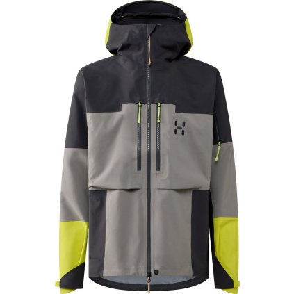 Pánská outdoorová bunda Haglöfs Spitz GTX PRO - šedá (Velikost S)