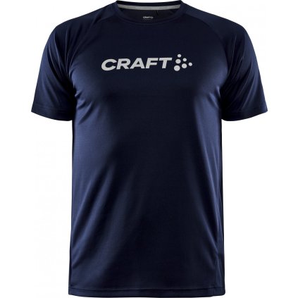 Pánské funkční triko CRAFT CORE Essence Logo - modrá (Velikost XS)