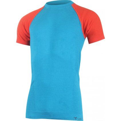 Pánské merino triko LASTING Mabel modré (Velikost L/XL)