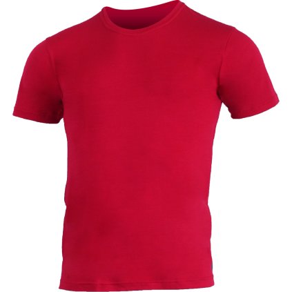 Pánské merino triko LASTING Chuan červené (Velikost 3XL)