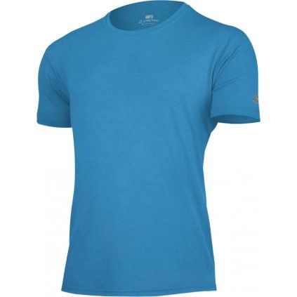 Pánské merino triko LASTING Chuan modré (Velikost S)