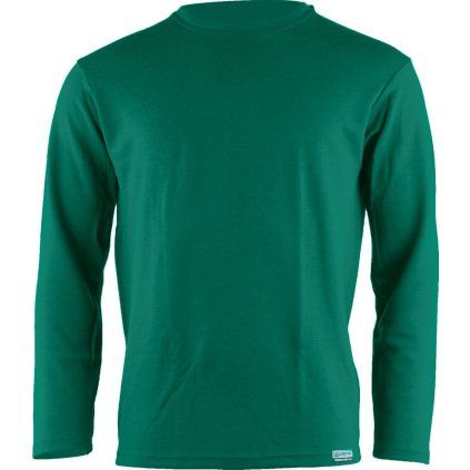 Pánská merino mikina LASTING Wolk zelená (Velikost XL)