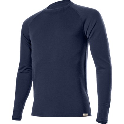 Pánská merino mikina LASTING Wity modrá (Velikost XL)