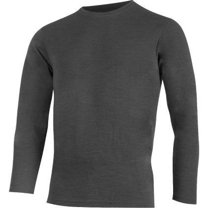 Pánská merino mikina LASTING Andres šedá (Velikost M)