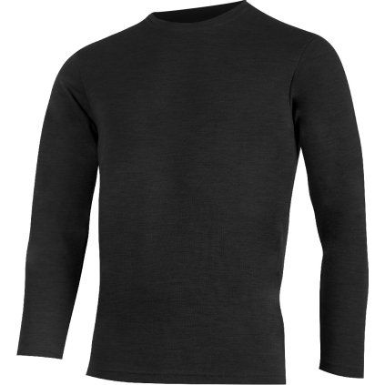Pánská merino mikina LASTING Andres černá (Velikost S)