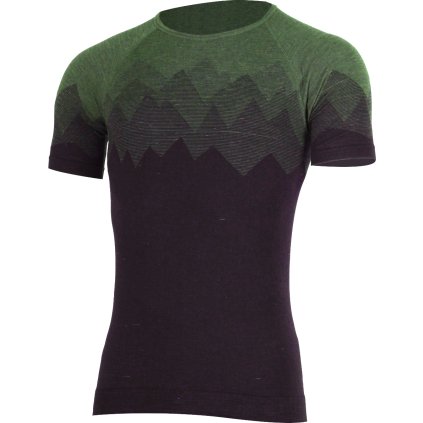 Pánské merino triko LASTING Wesor zelené (Velikost L/XL)