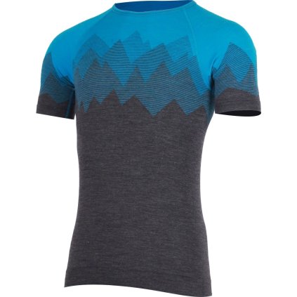 Pánské merino triko LASTING Wesor modré (Velikost 2XL/3XL)